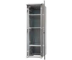 EMITERNET Free-standing frame cabinet EmiterNet Top, 42U, front door sheet metal/glass, 600x1000x1980mm (width/depth/height) EM/SH05D-6042