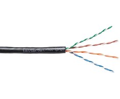 Kabelis EmiterNet zewnętrzny PVC+PE UTP (U/UTP) kat.5e, drut 4x2x0,5 PE