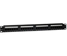 EMITERNET skydelis 19" 24xRJ45 UTP cat.6 (1U) su lentyna EMS/FA-652KR-248-C6