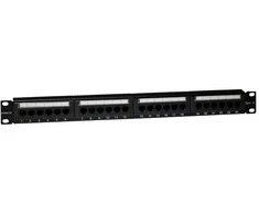 EMITERNET skydelis 19" 24xRJ45 UTP cat.6 (1U) su lentyna EMS/FA-652KR-248-C6
