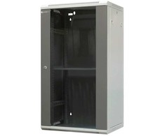 EMITERNET Atskira pakabinama spintelė 19" 22U, skardos/stiklo durys, 600×450×1083mm plotis/gylis/aukštis EM/AP6422