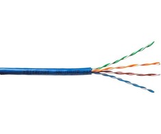 Carruzzo Kabelis Emiter Net UTP (U/UTP) kat.5e, linka, 4x2x24AWG, PCW, mėlyna