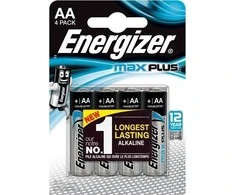 Vienkartinė Baterija - Energizer Max Plus AA Šarminė 4 Vnt.