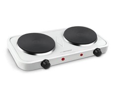 Buitinė Technika - Esperanza COTOPAXI 2 Zonos Elektrinė Viryklė 1000W Balta