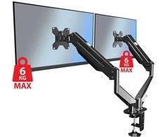 Monitoriaus Laikiklis - Esperanza ERW020 Dual Ekranas VESA 75x75/100x100 Juodas