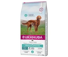 Eukanuba Daily Care Sensitive Digestion Adult visavertis pašaras suaugusiems jautrų virškinimą turintiems šunims 12kg