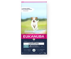 Eukanuba GF sausas pašaras mažų ir vidutinių veislių šunims su žuvimi, S/M, 12 kg