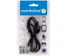everActive 1m pintas kabelis USB - micro-USB 2.4A