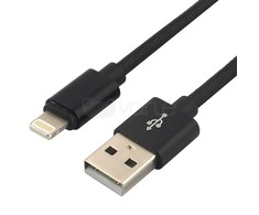 everActive kabelis USB Lightning 1m - Juodas, pintas, greitas įkrovimas, 2,4A - CBB-1IB