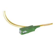 Extralink SC/APC Pigtail, Singlemode, 900um G.657A 1.5m, Easy Strip, Geltona