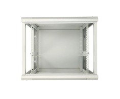 EXTRALINK 9U 600X600 ASP sieninė spintelė metalinių durų pilka