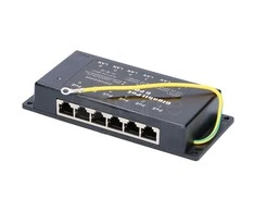 EXTRALINK 6 prievadas pasyvus arba 802.3af/at PoE Injector 1 GbE 18v ~ 57v DC 90W (maks.)