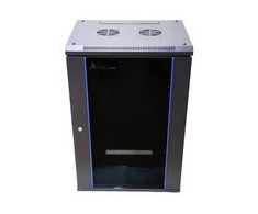 EXTRALINK 18U 600X450 ant sienos montuojama spintelė juodas