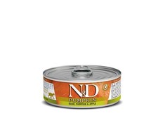 Drėgnas Kačių Maistas - Farmina Katėms, Šernienos, Moliūgų Ir Obuolių 70g