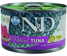 Drėgnas Kačių Maistas - Farmina N&amp;D Natural Tunų 140 g