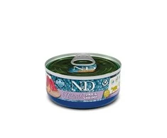 Drėgnas Kačių Maistas - Farmina N&amp;D Cat Natural Tuną Ir Krevetes 140 g