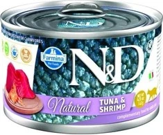 Drėgnas Kačių Maistas - Farmina N&amp;D Cat Natural Tuną Ir Krevetes 140 g