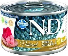 Drėgnas Kačių Maistas - Farmina N&amp;D Natūralus Tunas ir Vištiena 140 g