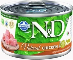 Drėgnas Kačių Maistas - FARMINA N&amp;D Cat Natural Vištiena 140g 18% Baltymų