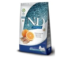 FARMINA N&amp;D OCEAN - DOG Dry Herring&amp;Oranžinis ADULT MINI 2,5kg