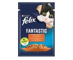 Purina Nestle Kačių Maistas - Felix Drėgnas Su Vištiena Ir Pomidorais 85 g