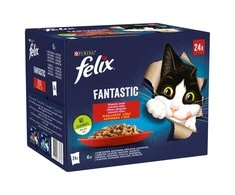 Purina Nestle Drėgnas Kačių Maistas - Felix Fantastic, 24x 85g
