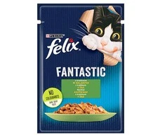 Purina Nestle Drėgnas Kačių Maistas - Purina Felix Fantastic Triušiena Želėje 85g