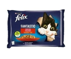Purina Nestle Drėgnas Kačių Maistas - Felix Fantastic Triušiena Ir ėriena