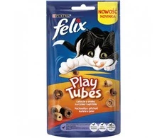 Purina Nestle FELIX Play Tubes vištiena, Liver – sausas kačių ėdalas – 50 g