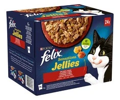 Purina Nestle Drėgnas Kačių Maistas - Felix Sensations, 24x 85g