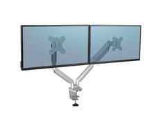 Laikiklis Fellowes Platinum ramię na 2 monitory Sidabrinė