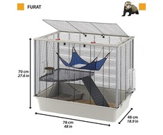 Ferplast Narvas fretkai Furet Plus 80x50x70cm