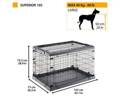 FERPLAST Superior 105 - dog cage - 107 x 77 x 73.5 cm