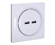 USB šakotuvas – „Fibaro Walli N“ 2 USB šakotuvai