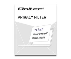 „Qoltec“ privatizavimo filtras Rodo | 14 '' | 16: 9