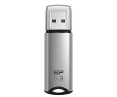 SILIKONIO MAITINIMO KOMPIUTERIS &amp; COMMUNICAT SILICON POWER atmintis USB Marvel M02 64GB USB 3.0 Sidabrinis