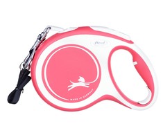 Flexi New Comfort L pavadėlis šunims iki 50kg juostinis 8m juodos spalvos