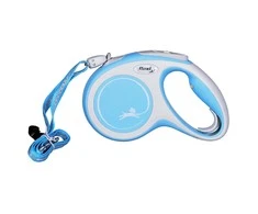 Flexi New Comfort M pavadėlis šunims iki 20kg virvinis 5m žydros spalvos