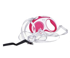 Flexi New Comfort S pavadėlis šunims iki 15kg juostinis 5m raudonos spalvos