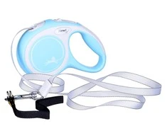 Flexi New Comfort XS pavadėlis šunims iki 12kg juostinis 3m žydros spalvos