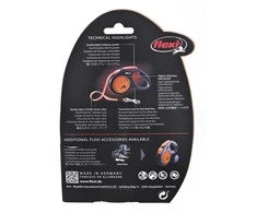 Flexi New Neon M pavadėlis šunims iki 25kg juostinis 5m oranžinės spalvos