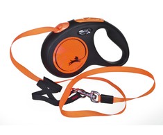 Trixie FLEXI New Neon Tape oranžinis pavadėlis S-5m iki 15kg