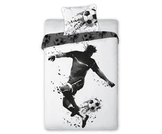 Faro Futbolininko jaunimo patalynės komplektas 140x200cm + pagalvė 70x90cm
