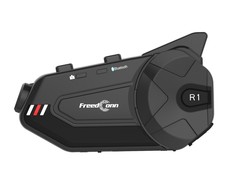 FREEDCONN R1 PLUS E motorcycle intercom Juodas