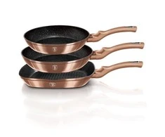 Berlinger Haus BerlingerHaus Metallic Line keptuvių rinkinys Rose Gold Edition, 3 vnt.