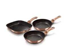 Berlinger Haus BerlingerHaus Metallic Line keptuvių rinkinys Rose Gold Edition, 3 vnt.