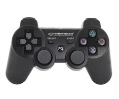 Gamepad wireless Esperanza EGG109K (PS3, juodos spalvos)