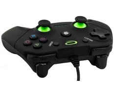 Gamepad Esperanza Vanquisher EGG110K (PC, PS3, juodos spalvos, žalias color)