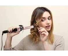 Adler | Curling Iron | AD 2117 | Ceramic heating system | Barrel diameter 25 mm | Temperature (max) 200 °C | 45 W | Juodas/Rožinė