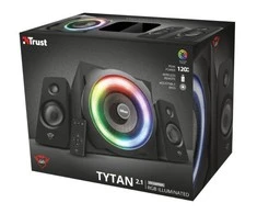 Kompiuterio kolonėlės Speaker Set Trust GXT 629 Tytan 2.1 RGB 22944 (2.1, juodos spalvos)